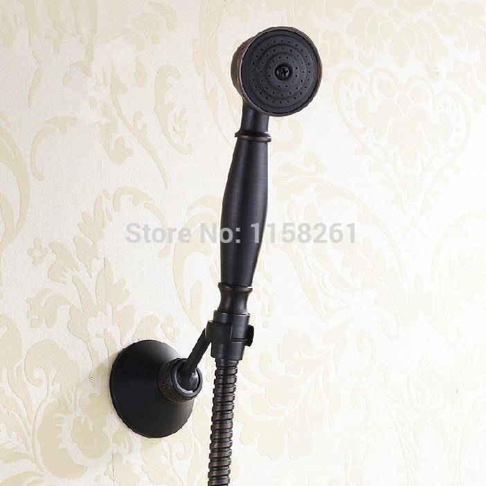 wall mounted black bathroom faucet bathtub tub mixer tap with hand shower head shower faucet sy-024r