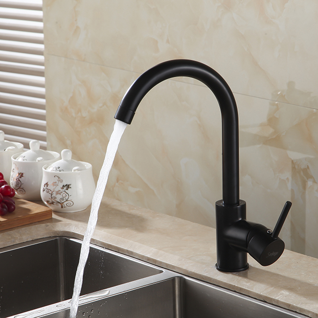 360 degree rotating copper black kitchen faucet and cold water vegetables basin sink mixer tap gyd-7114r