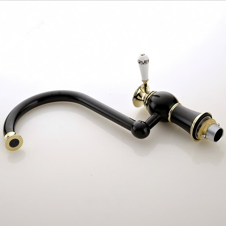 grilled black pearl brass single hole bathroom faucet basin faucets and cold water mixer tap+2 pcs hoses jr-923h