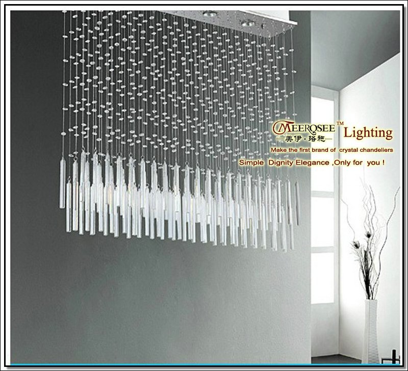 modern crystal ceiling lamp lustres de cristal light fixture md518 with bulbs l900mm w150mm h1200mm