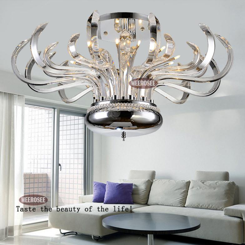 modern floral crystal chandelier lights crystal lusters lamp