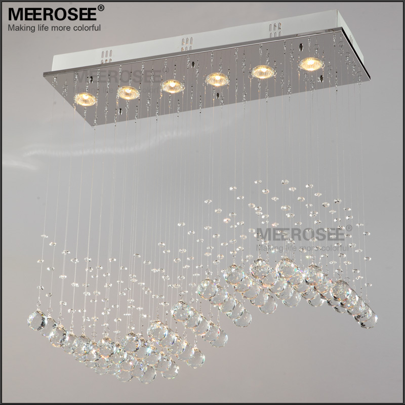 rectangle crystal ceiling light fixture gu10 bulbs crystal curtain wave ceiling lights for dining room prompt