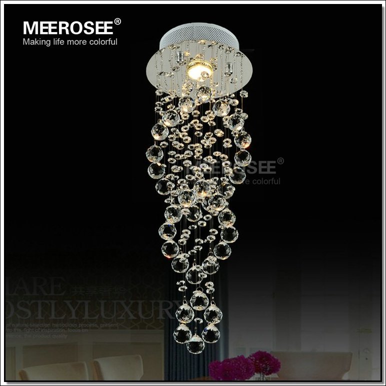 small crystal ceiling light fixture spiral crystal light with gu10 bulb flush mounted lustres light for stairs porch hallway