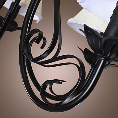110v-220v black antique style led chandelier 5 lights chandeliers home lighting for dinnig living room