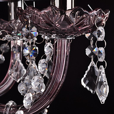 110v-220v in purple modern led crystal chandelier with 8 lights chandeliers , lustres de sala,lustre de cristal
