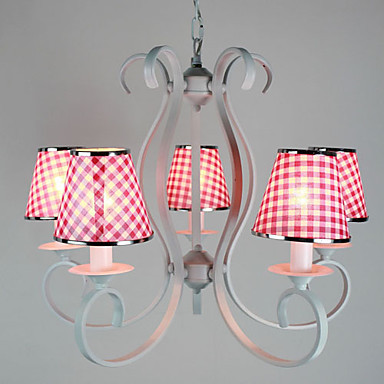 110v-220v wrount iron led modern chandelier with 5 lights chandeliers for living dinning room lustre