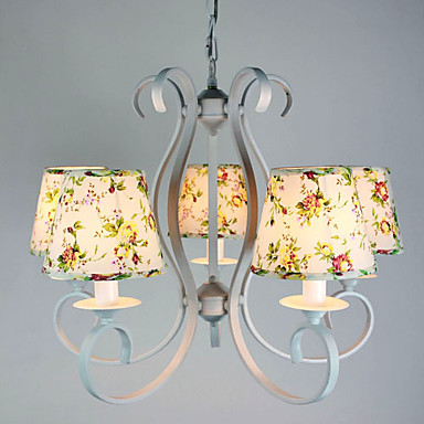 110v-220v wrount iron modern led chandelier with 5 lights chandeliers for living room lustres