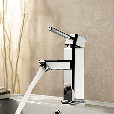 bathroom water sink tap square single handle vanity faucet bathroom mixer tap