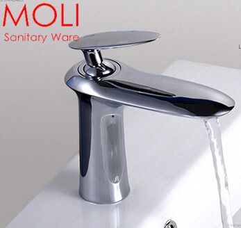 solid brass bathroom tap basin faucet single hole water mixer