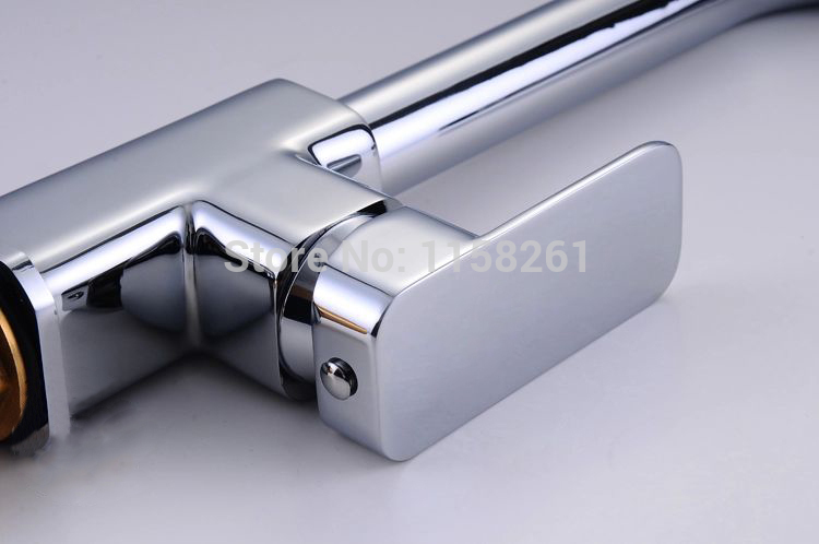 new concept chrome single lever kitchen swivel sink mixer tap faucet vessel vanity faucet kitchen faucet hj-8046