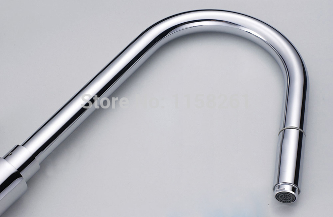 polished chrome single hole kitchen pull out swivel sink faucet mixer tap vanity faucet kitchen taps cozinha408918