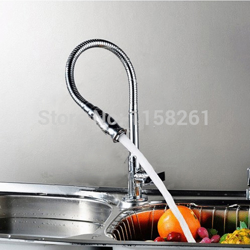 single cold single handle kitchen swivel basin sink vessel faucet vanity faucet brass mixer tap chrome crane 50725