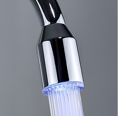 led light kitchen faucet chrome color changing led kitchen tap mixer