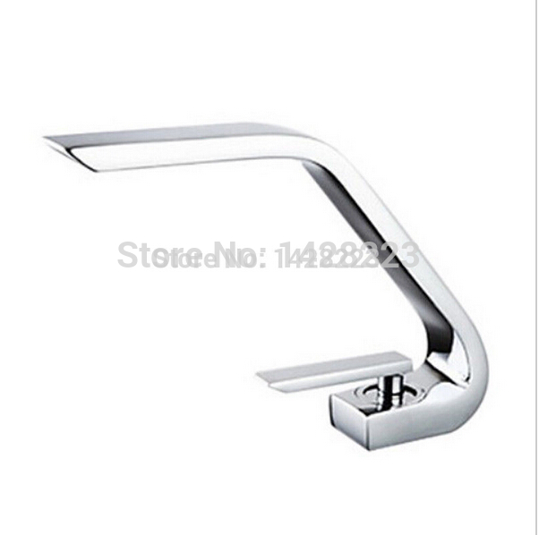 chrome brass bathroom beautifull basin sink faucet streamline shape basin mixer tap