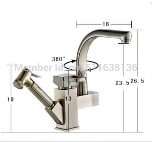 contemporary chrome brass kitchen pull out faucet sink mixer tap deck mounted