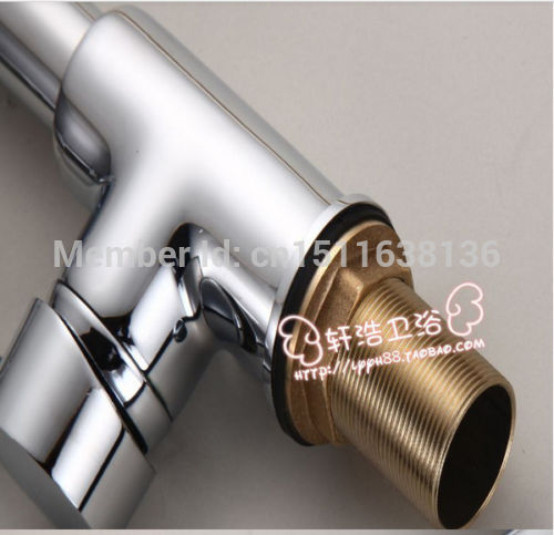 contemporary new designed chrome brass kitchen faucet pull out vessel sink mixer tap deck mounted