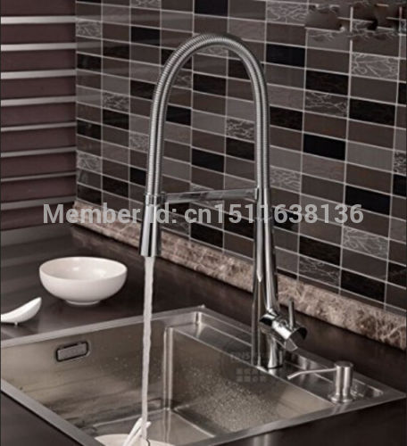 contemporary new designed chrome brass kitchen faucet sink mixer tap single handle