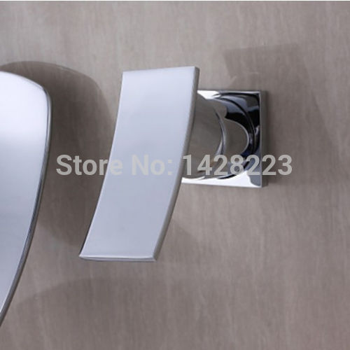 unique design wall mount bathroom vanity sink faucet chrome brass single handle bath mixer tap