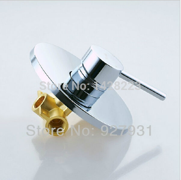 wall mounted shower faucet set chrome brass single handle shower mixer tap