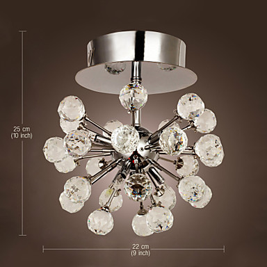 ac110v-220v k9 led modern crystal chandelier ceiling lamp with 6 lights, lustres de cristal,lustre de crystal