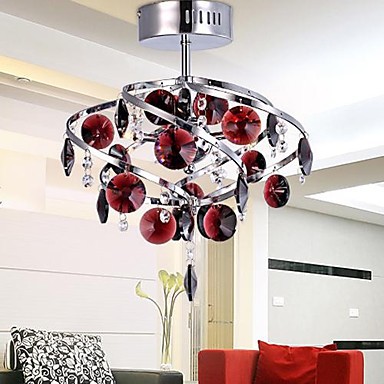 ac110v-220v led modern crystal ceiling lamp for lving room light fixtures, lustres de teto sala