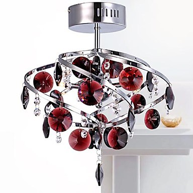 ac110v-220v led modern crystal ceiling lamp for lving room light fixtures, lustres de teto sala