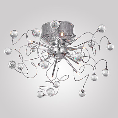 ac110v-220v modern crystal chandelier ceiling lamp with 9 lights, lustres de cristal,lustre de crystal