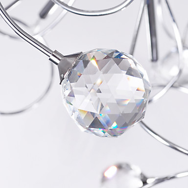 ac110v-220v modern crystal chandelier ceiling lamp with 9 lights, lustres de cristal,lustre de crystal