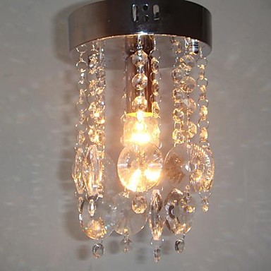 e14 3w led modern crystal ceiling lights lamp with 1 light for corridor hallway lustres de cristal