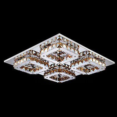 flush mount modern led crystal ceiling lamp with 4 lights for bedroom living room light home lighting lustre de sala