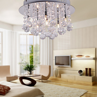 led modern crystal ceiling lights lamp for living room, lamparas de techo