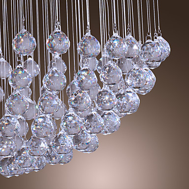 led modern crystal lamp pendant light with 7 lights for home dinning lighting,lustres de cristal sala teto