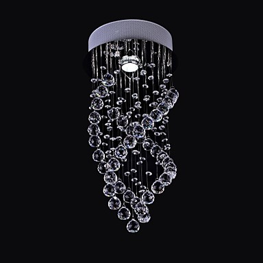 luminaire k9 modern led crystal ceiling lights lamp with 1 light for living room bedroom lustre de cristal