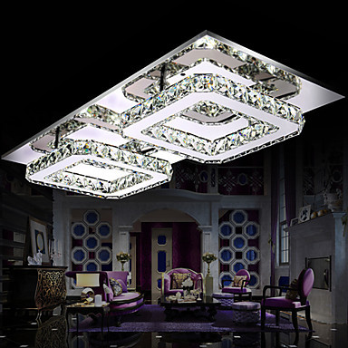 luminaire modern led crystal ceiling light lamp for living room lustres de sala