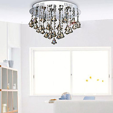 lustre, modern led crystal ceiling lamp light with 5 lights for living room home decoration lustres de sala