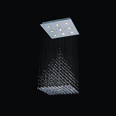 plafonnier modern crystal led ceiling lamps with 9 lights for living room home,luminarias lustres de sala teto
