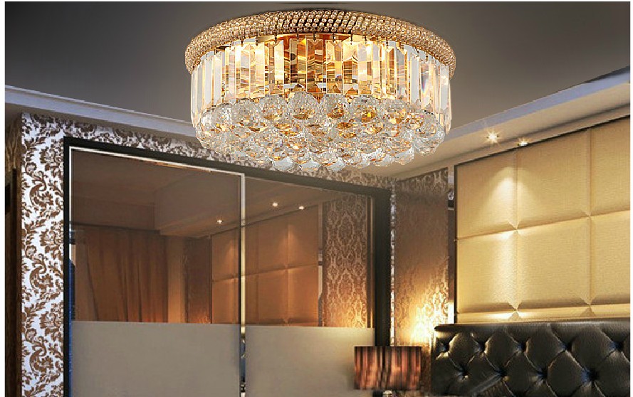 40cm diameter luxury ceiling bedroom crystal light led lighting crystal lamp luxury modern style fashion lighting ceiling light