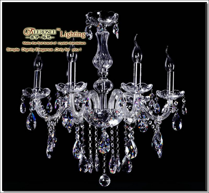 modern crystal chandelier lights glass chandelier lamp cristal pendants e14/e12 light holder lusters 110-220v light fixtures