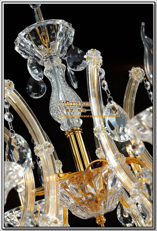 18 lamps clear crystal chandelier light fixture, el gold chandelier lights candle kitchen cristal pendentes of living