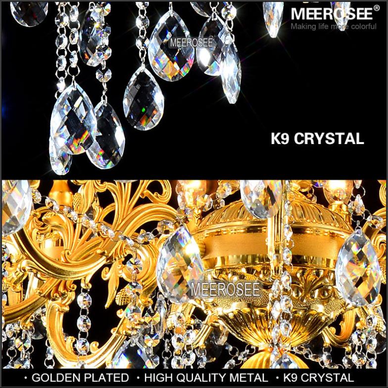 luxurious gold large crystal chandelier lamp crystal lustre light fixture 3 tiers 29 arms el lamp md3134 d1120mm h1400mm