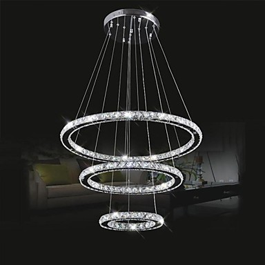50cm led modern crystal pendant lights lamp for dinning room, lustres de cristal sala teto e pendentes luz