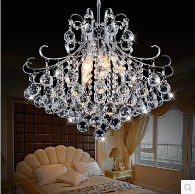 ac110v-220v chandeliers modern crystal led chandelier lamps with 6 lights, lustre de crystal,lustres de cristal