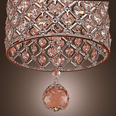 contemporary luminaire modern crystal pendant light lamps in cylinder style,lustre e pendentes