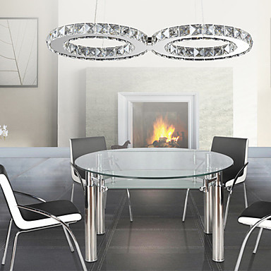 crystal bulb included modern led crystal pendant light lamp , concise modern metal plating
