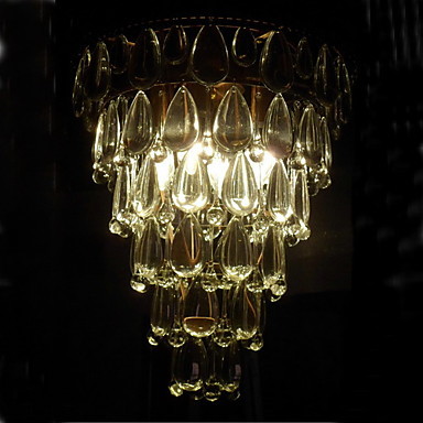 led modern crystal pendant light lamp with 4 lights cone design, lustres e pendentes ,lustre de cristal