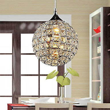 luminaria led bright 1 light modern crystal pendent lights lamp , lustres e pendentes luz,lustre de cristal