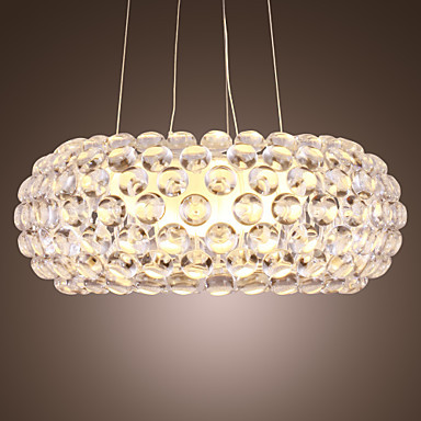 modern crystal pendant light lamp in elegant style (chain adjustable)