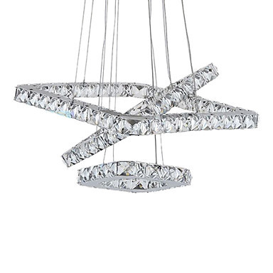 modern led crystal pendant lights lamp for living dinning room, lustres de cristal sala teto