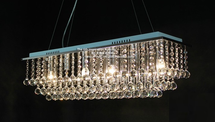 fashion dining room crystal pendant lighting modern restaurant lamp rectangle crystal pendant lights dining room lighting lamps