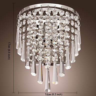 artistic modern crystal led wall light lamps for home wall sconce